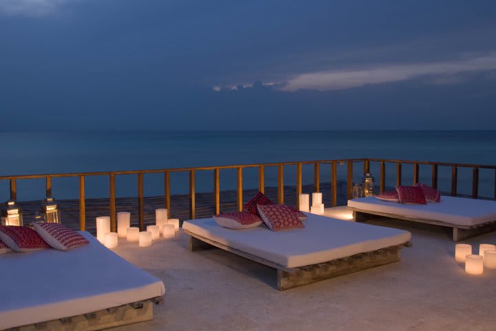 View of the sea from Na Balam Beach Hotel