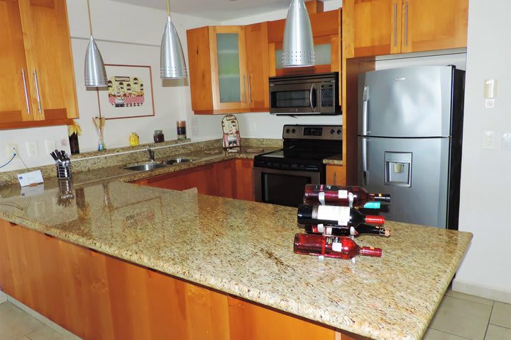 Kitchen in a suite