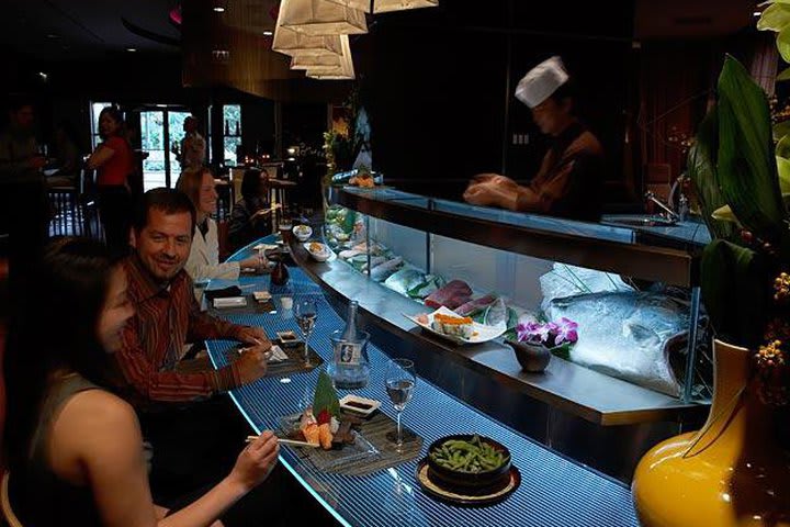 Share a soiree in the sushi bar at Fairmont at Millennium Park, hotel in Chicago