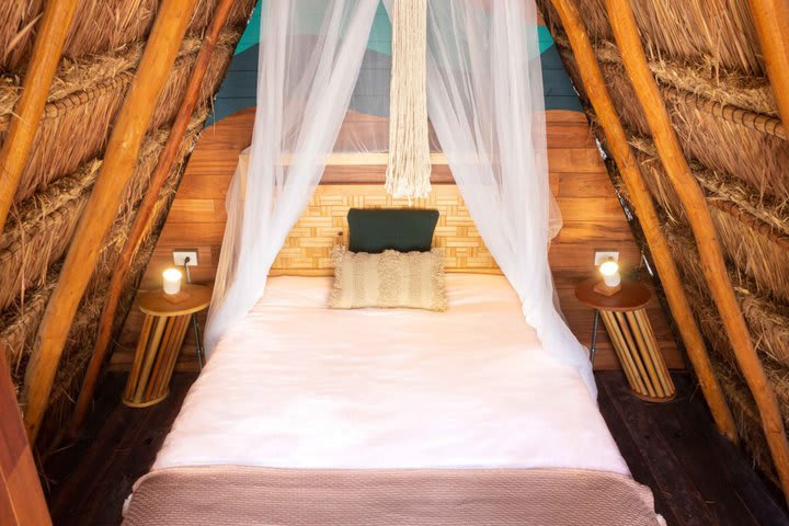 Interior of a teepee