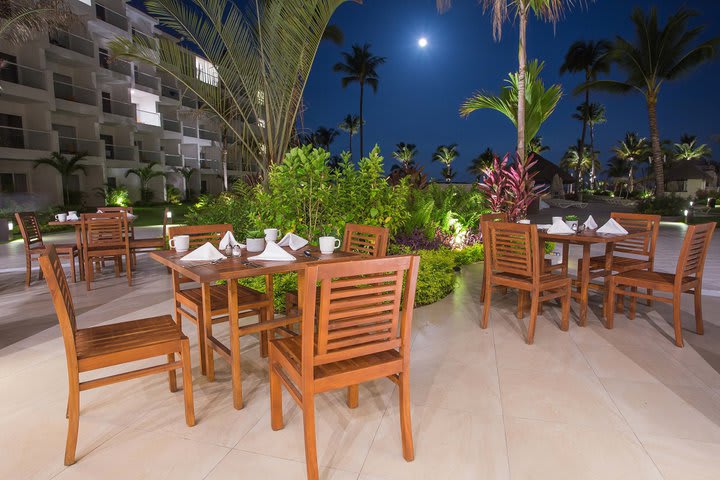 Terraza del restaurante La Pérgola