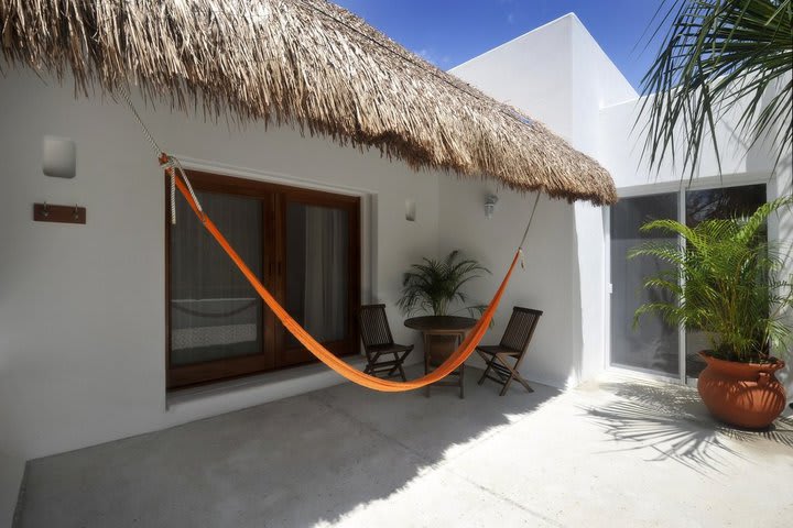 Garden suites have a terrace with a hammock