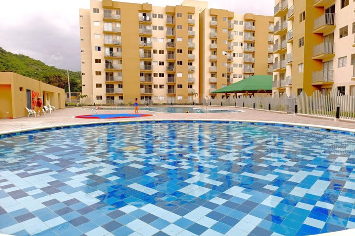 Vista de la piscina