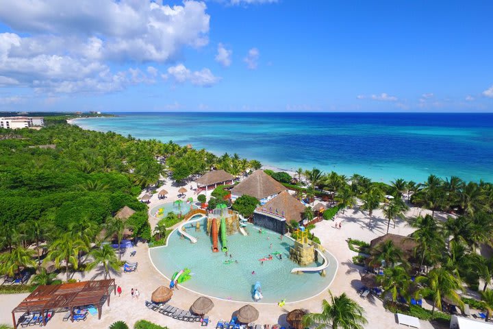 Aerial view of the hotel