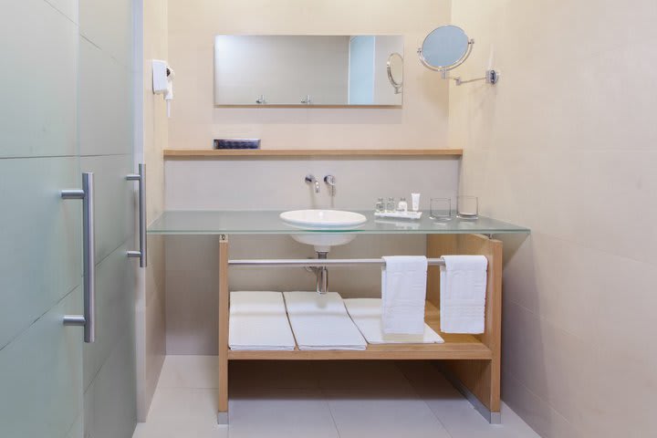 Interior of a private guest bathroom