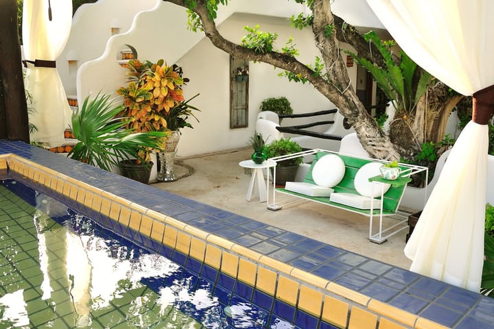 Jacuzzi del hotel Quinto Sol en Playa del Carmen