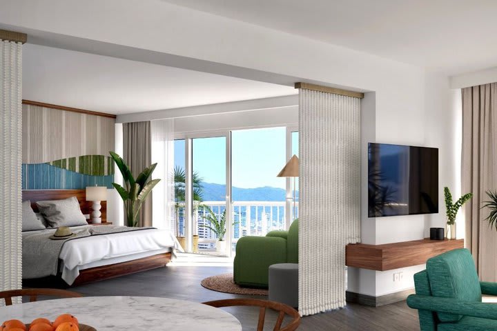 Royal suite doble con vista al mar