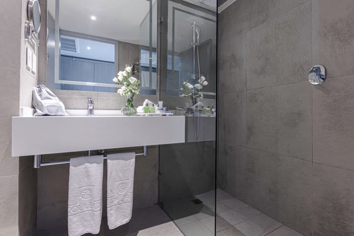 Interior of a private guest bathroom