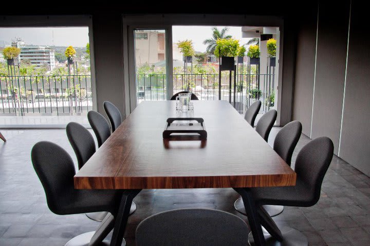 The boardroom is ideal for business travelers