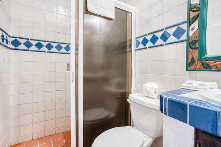 Interior de un baño privado