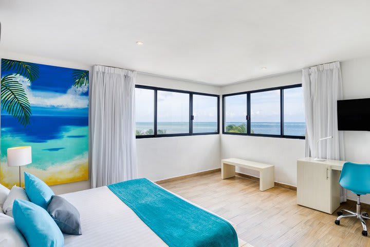 Superior guest rooms enjoy ocean view