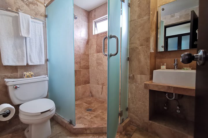 Bathroom in a suite