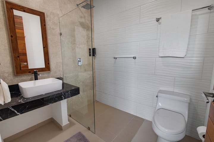 Private bathroom in an apartment