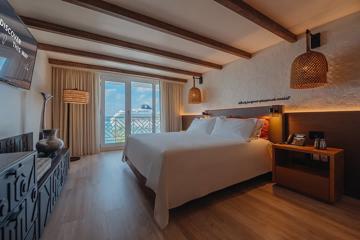 King guest room with ocean view