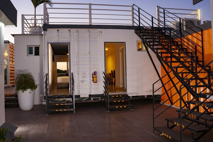 Entrance to a guest room