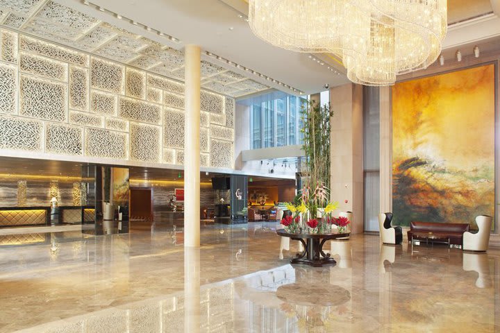 Lobby at the Crowne Plaza Beijing hotel