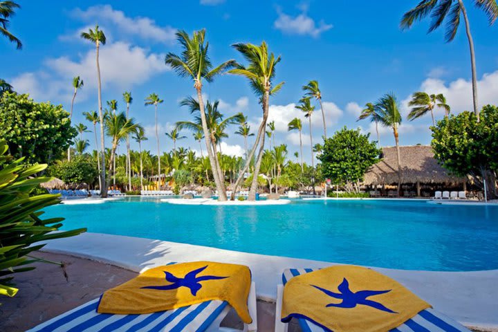 Several pools in the resort