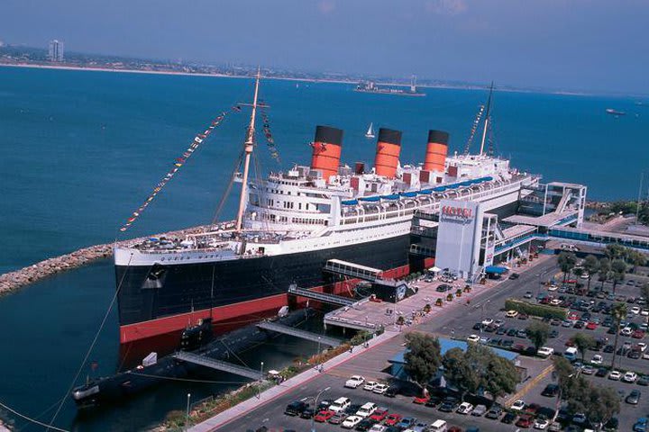 Vista aérea del hotel Queen Mary