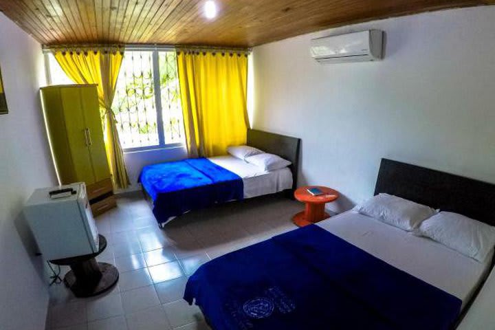 Habitación con aire acondicionado