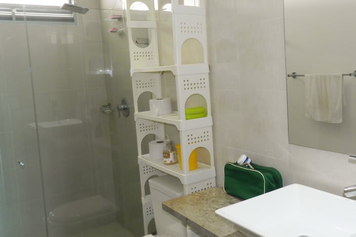 Interior view of a bathroom