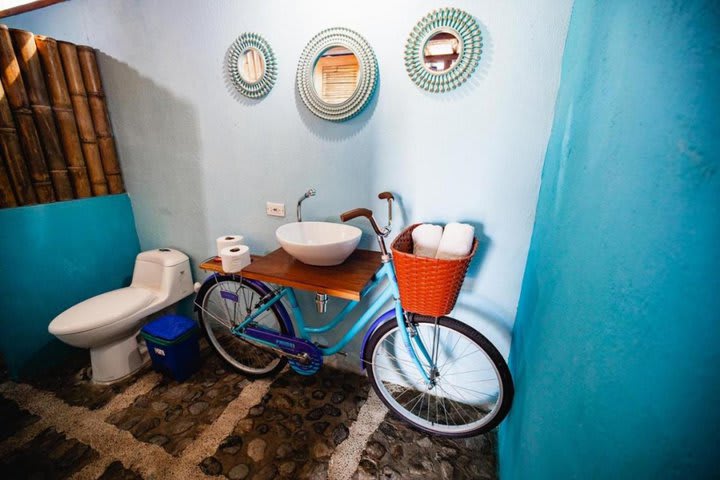 Interior de un baño privado