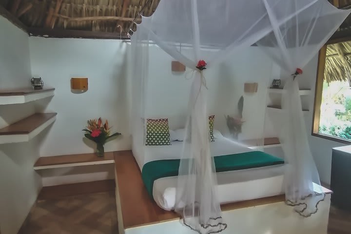 Interior de una cabaña