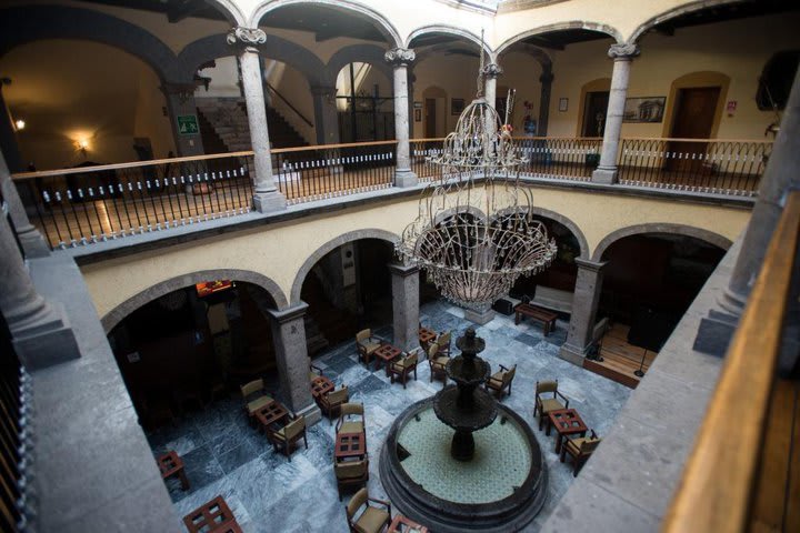 Aerial view of the restaurant at Hotel Francés