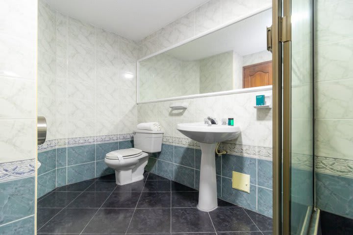 Interior de un baño privado