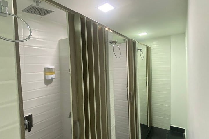 Shared bathroom for capsules