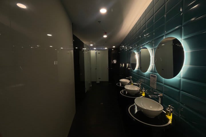 Interior of the bathroom area