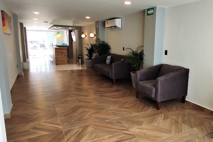 Sitting area in the lobby