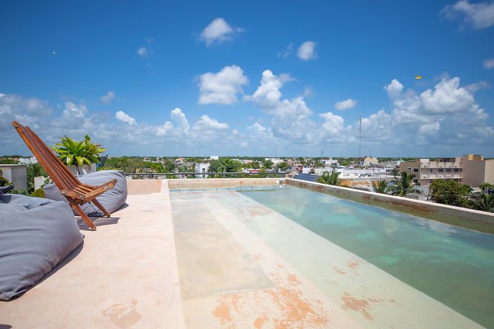 Piscina en la terraza