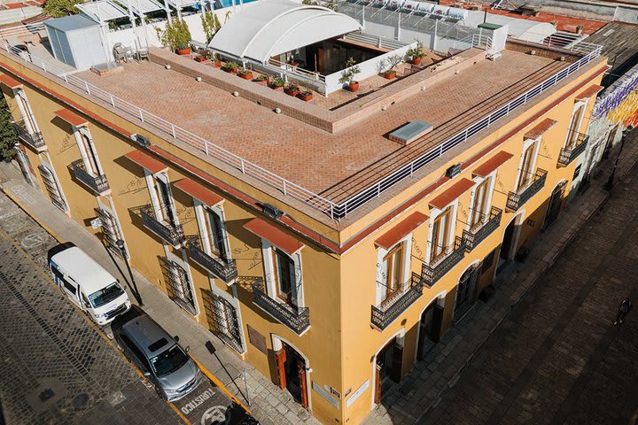 Aerial view of the property