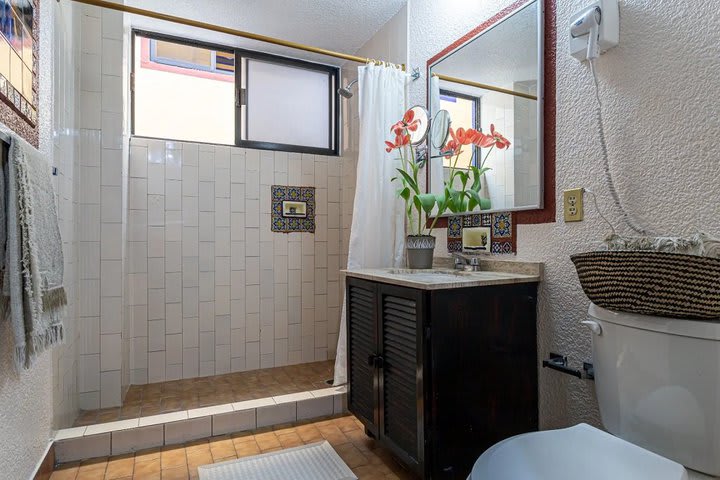 Private bathroom with shower