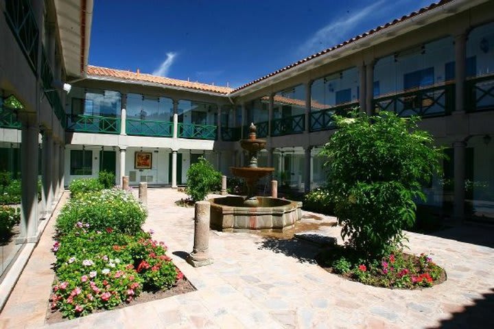 View of one of the courtyards at the hotel