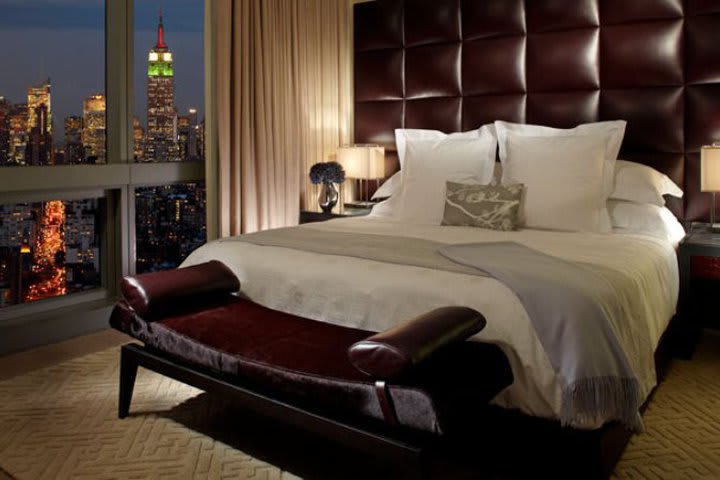 Guest room with panoramic view at the Trump SoHo New York hotel