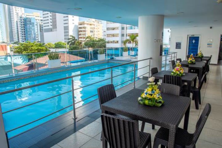 View of the outdoor pool