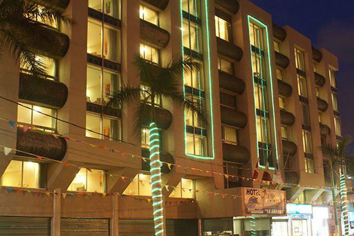 Night view of the hotel