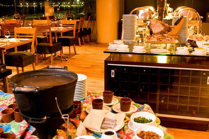 The restaurant at the Porto Bay Rio Internacional offers international and Brazilian cuisine