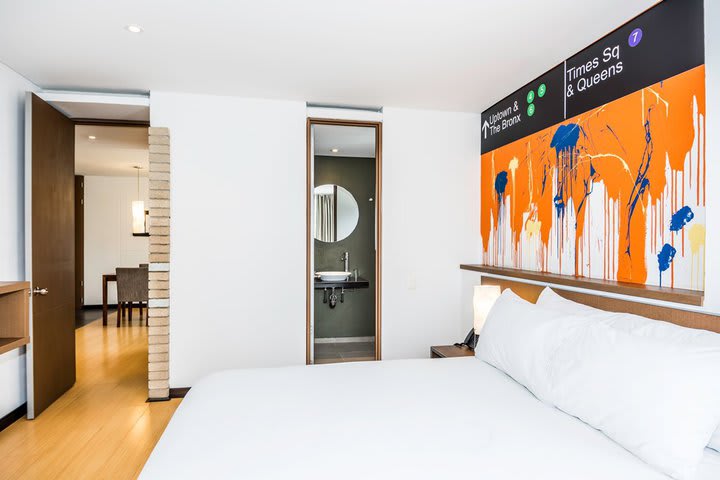 Apartamento con una cama