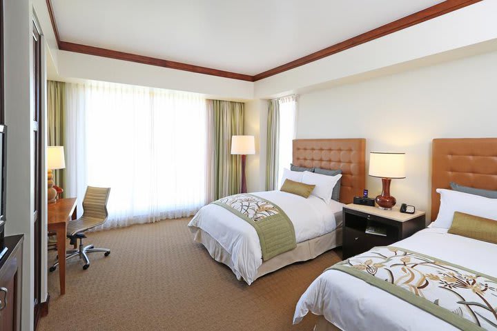 Standard guest room with two queen size beds
