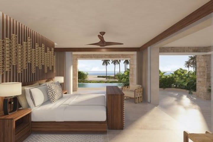 Preferred Club master suite swim-up frente al mar