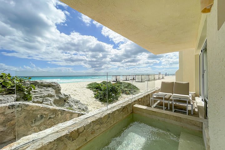 Área de descaso Villa Junior Suite Plunge Pool Ocean View