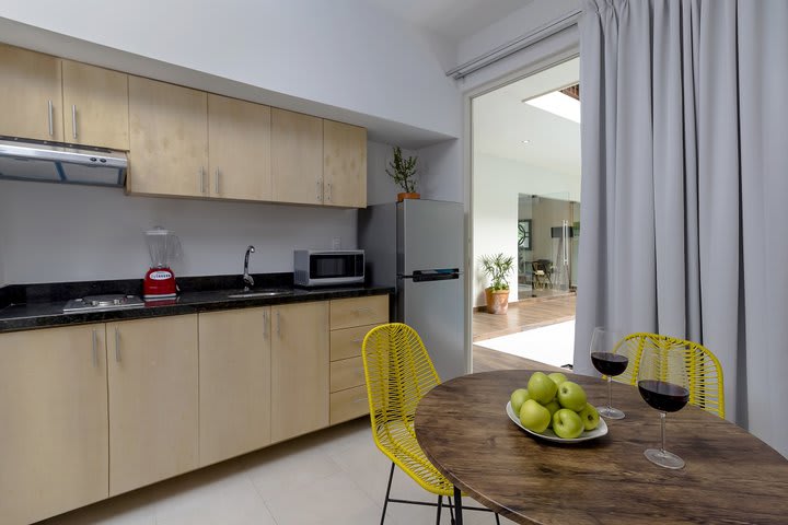 Kitchen in a luxury family guest room