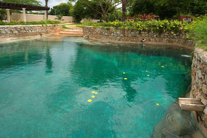 Sinkhole inside the hacienda