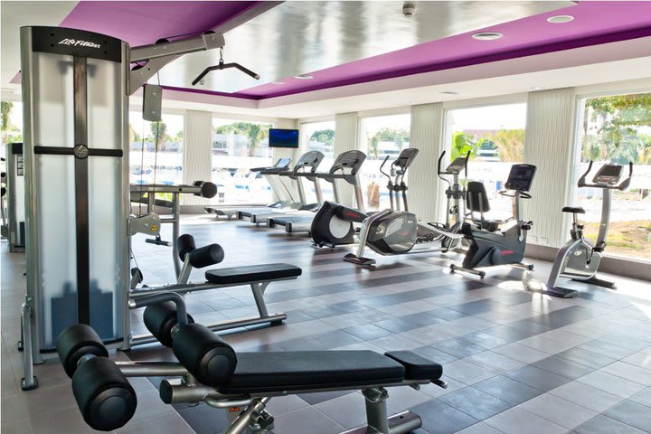 Equipped fitness center