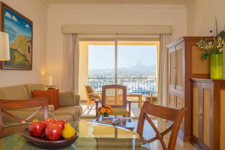 Sitting area in a suite