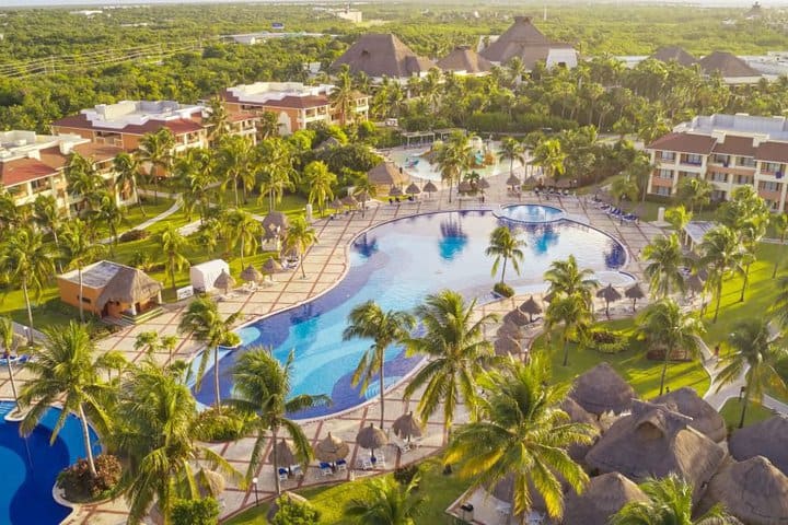 Aerial view of the facilities