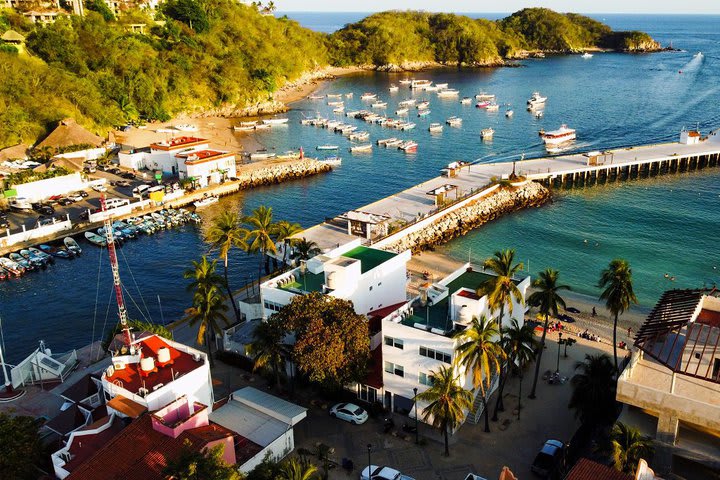 Aerial view of the hotel