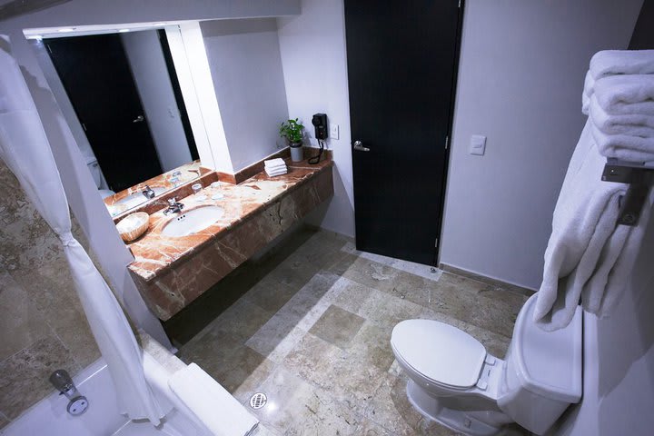 Interior de un baño